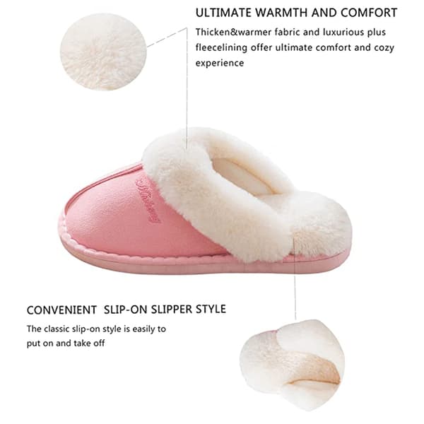 Dame hjemmesko, fluffy bløde varme slip on-hjemmesko_max