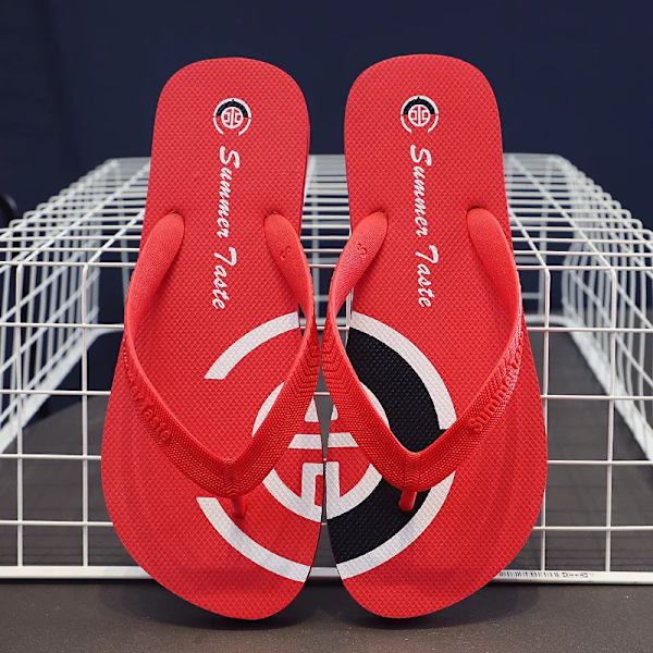 2022 Nye Flip Flops Tøfler Mænd Sommer Anti-Skid Udendørs Korea Casual Light Strand Sandaler Husholdning Slipper Studenter Billeder sort M 42-43 275mm
