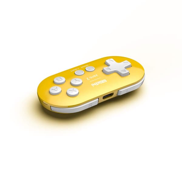 Zero 2 Bluetooth Gamepad Nøglering Størrelse Mini Controller til Gul Yellow