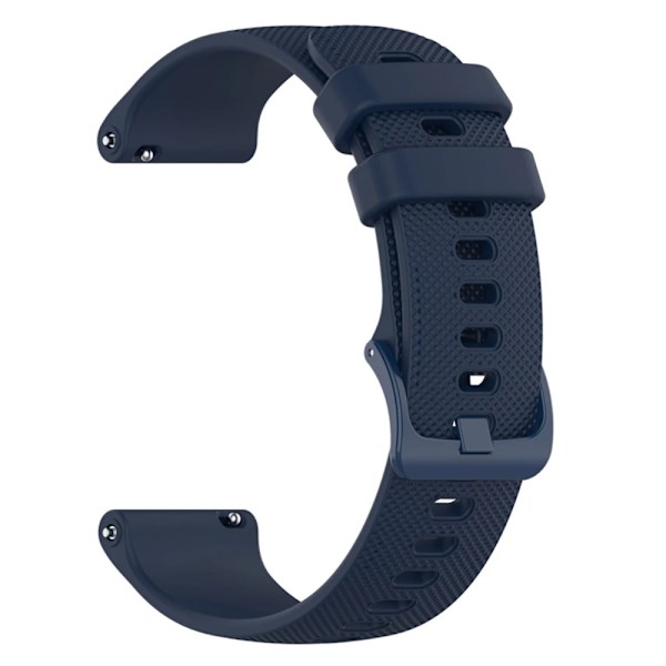 20 22 mm silikonrem för Garmin Venu 3 Band Forerunner 265 255 245 Music Vivoactive 4 Band för Garmin Venu Sq 2 Plus armband Midnight blue 22mm