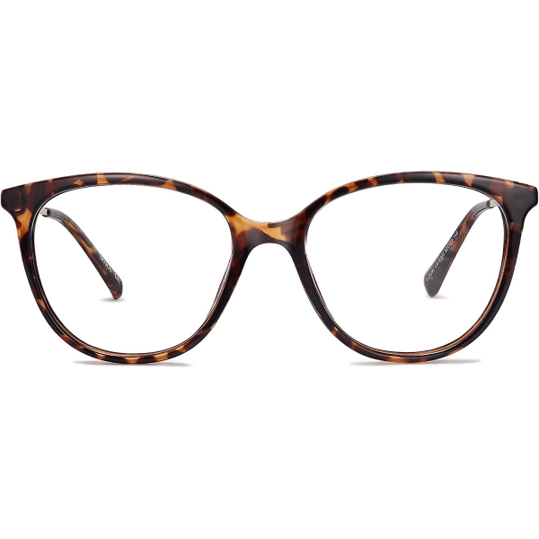 Mode Cateye läsglasögon för kvinnor, TR90 Blue Light datorläsare, glasögon för kvinnor SJ5092-(2,0 x C6 brun sköldpadda)