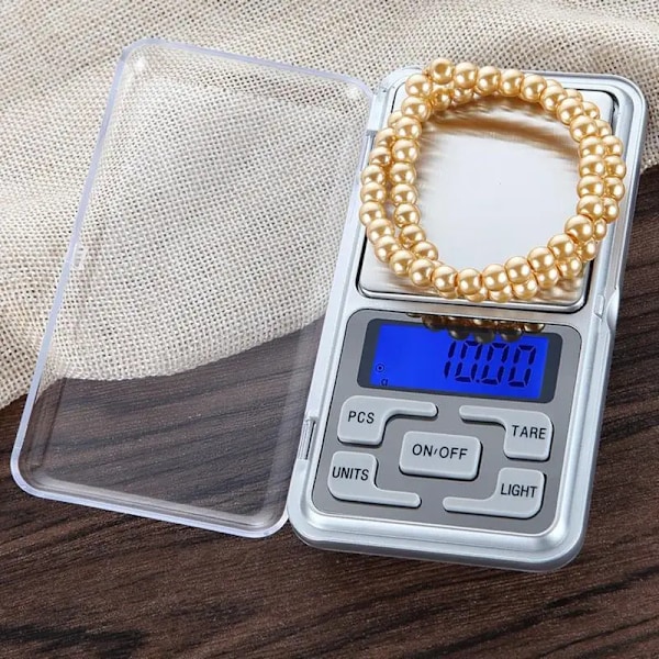 Digital guldvægt Sterling sølv smykkevægt Balance Gram Elektronisk vægt 100g/200g/300g/500g x 0,01g minifick 1kg 0.1g