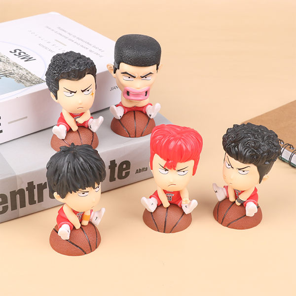 Slam Dunk Anime Figur Q Version Big Head Five Tigers Car Ornam