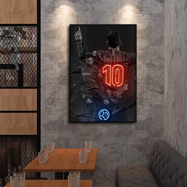 Graffiti Basket Spelare Canvas Målning Neon Effekt Sport Star Poster Fotboll Vägg Konst Utskrifter För Rum Hem Inredning Bilder 13 20x30cm ingen ram