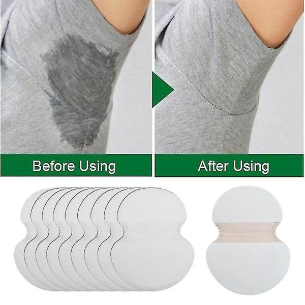 SQBB 100 förpackningar stora underarmsvettskydd för kvinnor och män bekämpar hyperhidros 100 Packs