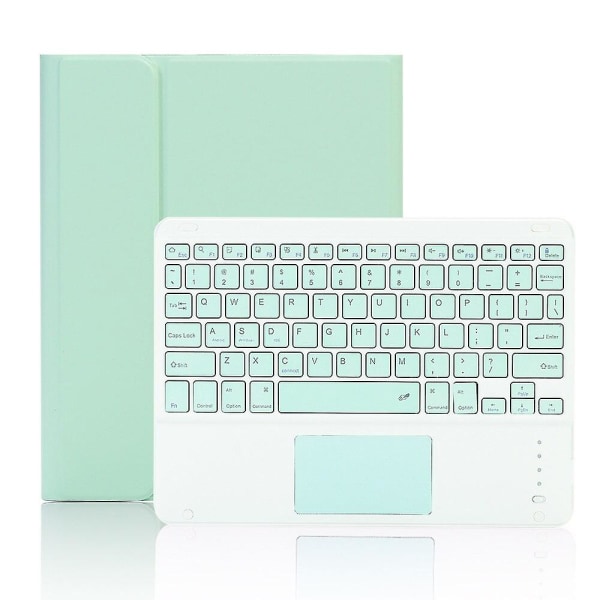 Case med löstagbart Bt3.0-tangentbord Pekplatta/pennaplats Kompatibel med Ipad Pro 11(2018/2020) Grön