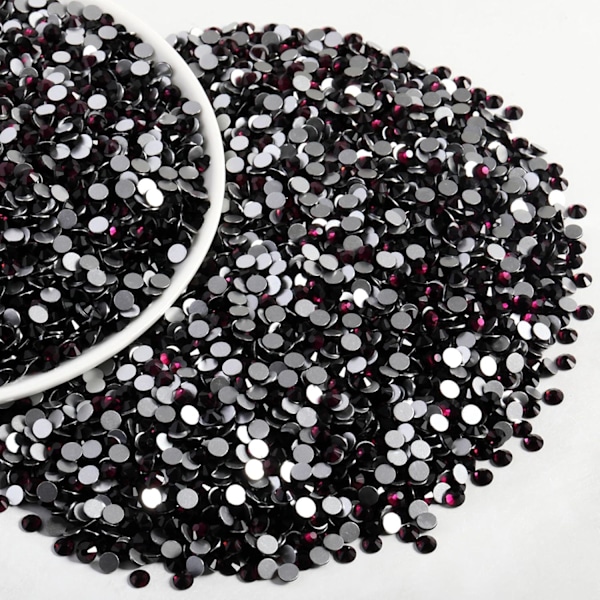 14400 stk. Burgunder Flatback Rhinestones til DIY Håndværk, Amethyst, SS16, 3,8-4,0 mm Amethyst SS16/14400pcs