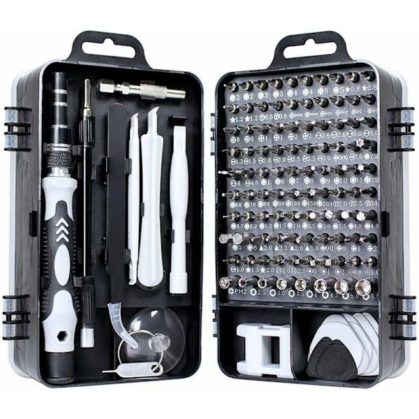 115 i 1 klocka Mobiltelefon demontering Reparationsverktyg Rem/band/band/batteri/stiftbytessats, klockfixering/inställningsverktygssats svart,