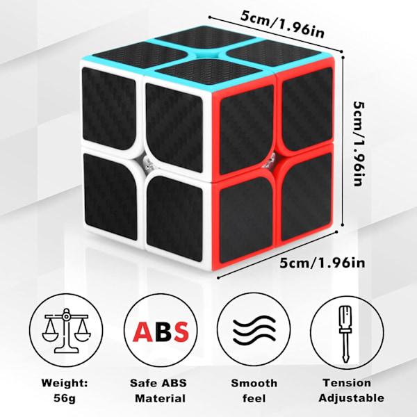 Speed ​​​​Cube 2x2x2 Magisk Puslespillkube 2 x 2 Cubo Magic Speedcubin