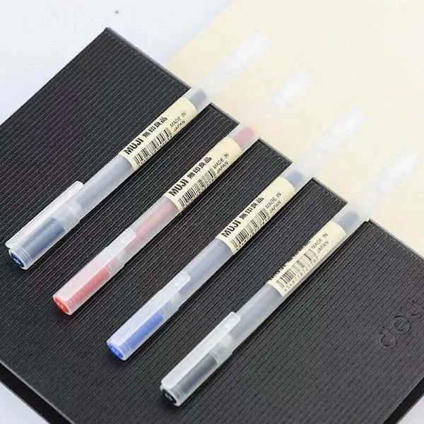 1/3 st/ set Kawaii MUJIs Gel Pen Svart/Röd/Blå 0,38 mm 0,5 mm Bläck Japan Färg Penna Kontor Skola Kulspetspenna Japanskt brevpapper 0.5mm