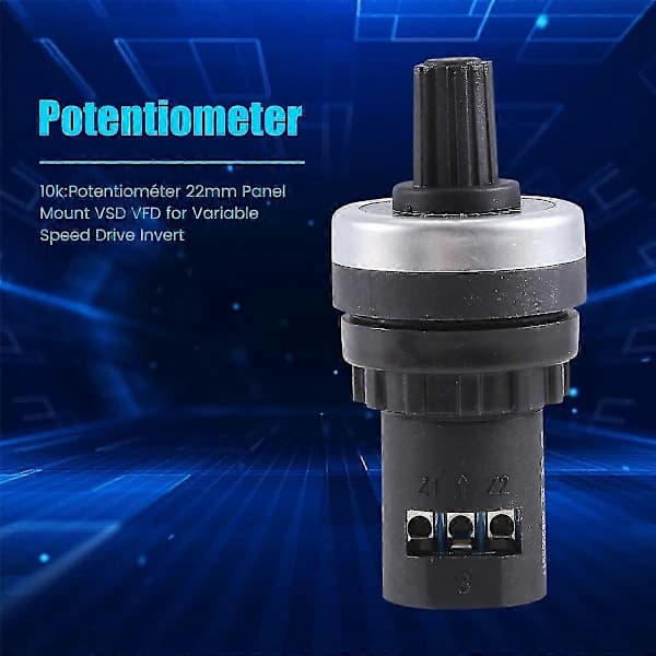 10K Potentiometer 22mm Regulator VSD VFD Sort potentiometer.—max