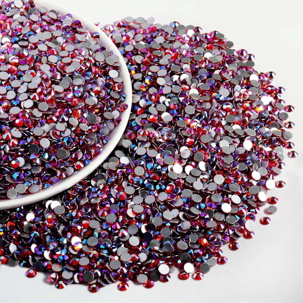 14400 stk. Hyacinth AB Flatback Rhinestones til DIY Håndværk, SS10, 2,7-2,9 mm Hyacinth AB SS10/14400pcs