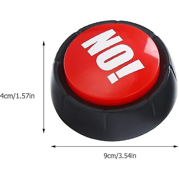 Ja-knapp og nei-knapp med lyd 2 stk Talknappar Kontor Heminlärning Buzzers Ja og nei svar Buzzers Spel Hund Pet Talking Buttons For Comm