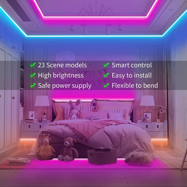 20m Led Valot Bluetooth Rgb Valot Led Nauhavalot-max