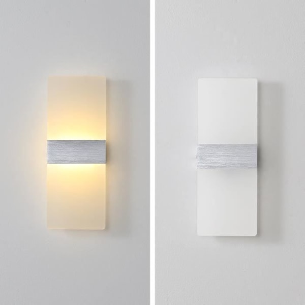 Modern LED-vägglampa inomhus 12W KIWAEZS - Varmvit 3000K - Vardagsrum Sovrum Korridor Badrum