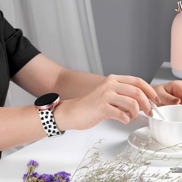 Samsung Galaxy Watch Active / Active2 40mm / 44mm:n kanssa yhteensopiva ranneke, 20mm pehmeät silikonirannekkeet Yhteensopiva Samsung Galaxy Watch 42