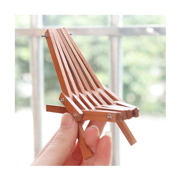 1/12 Fällbar Däckstol Lounge Däckstol Modell Mini Möbler Tillbehör
