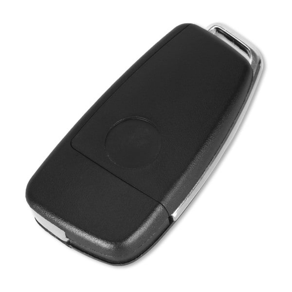 CQBB 3-knappar bilnyckelfodral för Audi silver Svart one size