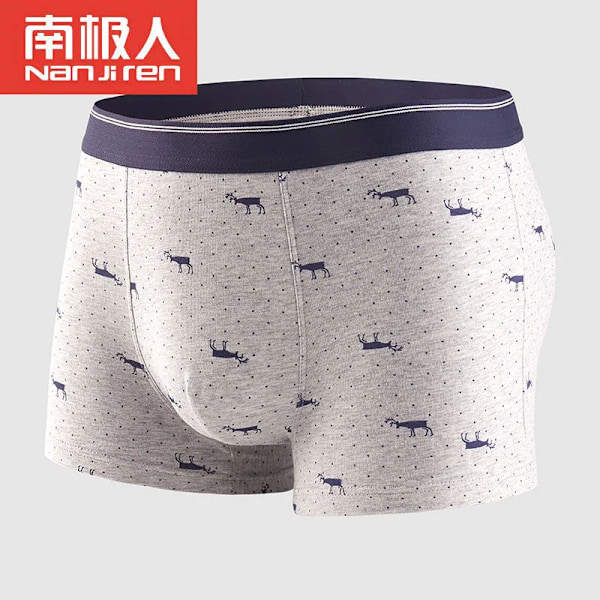 Herre Boxer Bomull Boxershorts Underkläder Herre Kalsonger Man Hem Man Trosor Andningsbal U Convex Pouch Comfort Shorts XL-4XL Brun 4XL 82-95KG