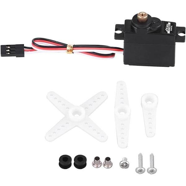 17g Mini Metal Gear Core Analog Servo, Korkea vääntömomentti, Nopea reagointi, RC-kiinteäsiipisille lentokoneille