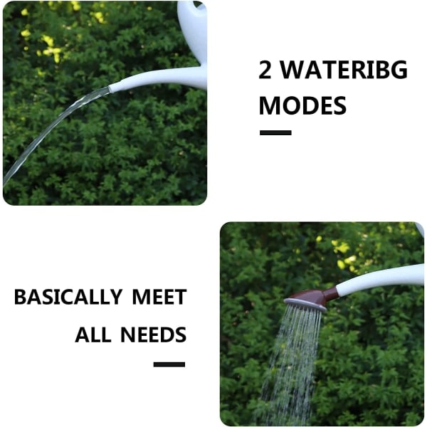 CQBB Vattenkanna 1 gallon för inomhusväxter, trädgårdsvattenkannor White