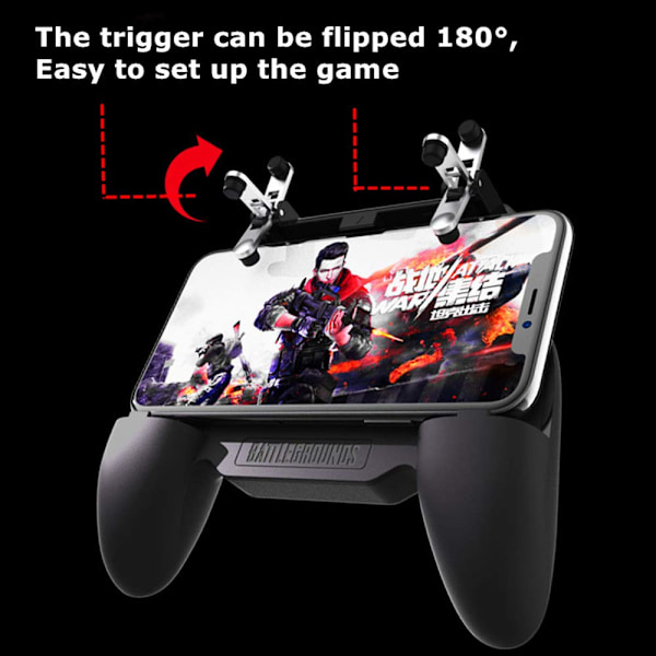 Mobilspelkontroll för PUBG Mobilkontroll L1R1 Mobilspelavtryckare Joystick Gamepad för iOS & Android-telefon (W10-uppdatering) W10 Update W10 Update