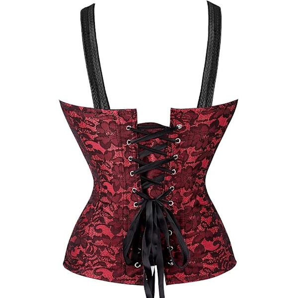 Naisten korsetit Overbust Bustier Top Goottilainen exy houlder Punainen 2928 S Red 2928 S