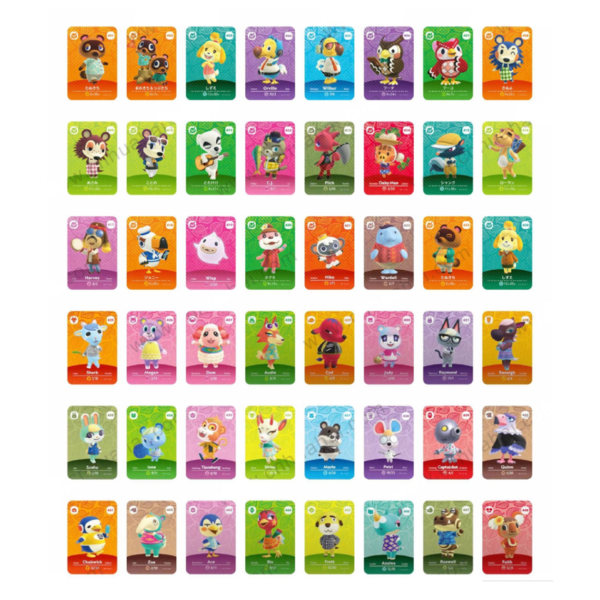 Animal Crossing Amiibo Serie 5-kort 48PCS 30*22MM SQBB