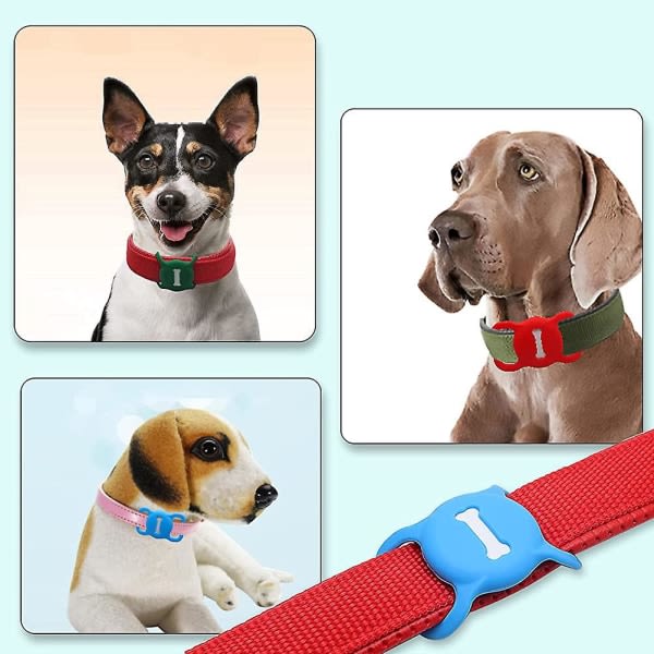 SQBB 2-pack Acsergery Case, Pet Dog Cat Halsbandshållare, Gps