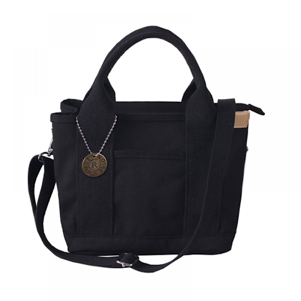 Kvinder Canvas Tote Håndtasker Casual Skuldertaske Arbejdstaske Crossbod