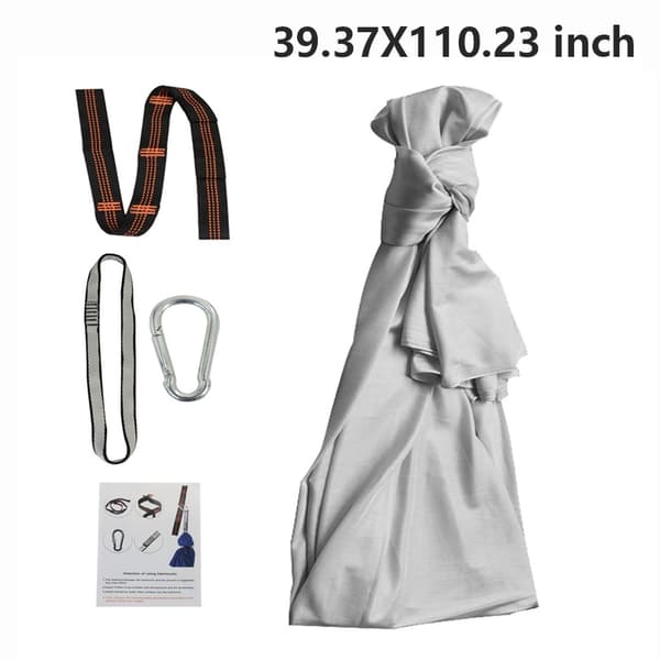 Barn elastisk gunga sensorisk träning lindra avslappning utomhus grå-Perfekt grå 100*280cm-max grey 100*280cm