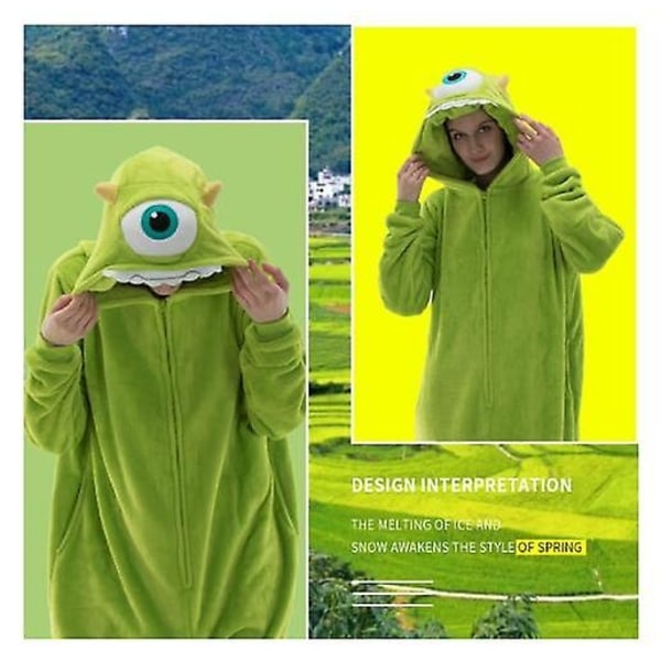 Cosusket Komfortpassande Unisex-Pyjama - Täydellinen Mike Mike M