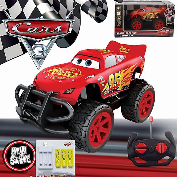 Shao Pixar Cars 1:24 Lightning McQueen RC Radio-ohjattava Auto  Auton Mobiili-zatio Joululahja, Syntymäpäivälahja