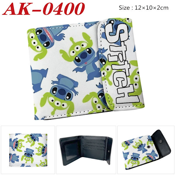 Ny Disney Cartoon Stitch-plånbok med korthållare Hasp-väska Present för flickor och pojkar XQSDZ003