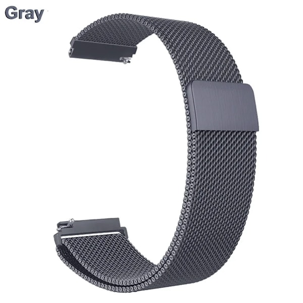 Metallrem til Fitbit Versa 2 3 4 Lite Sense Band Håndled Milanese Sense 2 Erstatningsmagnetsløjfe Armbånd Fit Bit Watchband Grå Versa