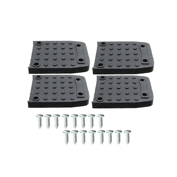 Stiltsulor Anti-pads gipsille, 4 kpl stylt-pohjallisten korvaussarja, ei jalkapeite, rakennus T [DB] Musta Black