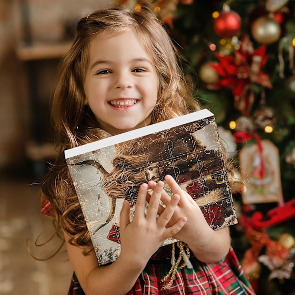 Highland Cow Julekalender 2024 - 24 Dages Juleoptakt med Kalvepynt c