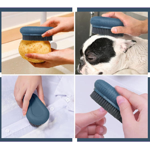 Tuff Nagelborste, Styva Borst för Händer, Blå Hand Wash Blue