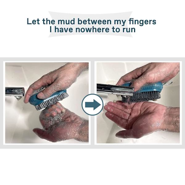 Tuff Nagelborste, Styva Borst för Händer, Blå Hand Wash Blue