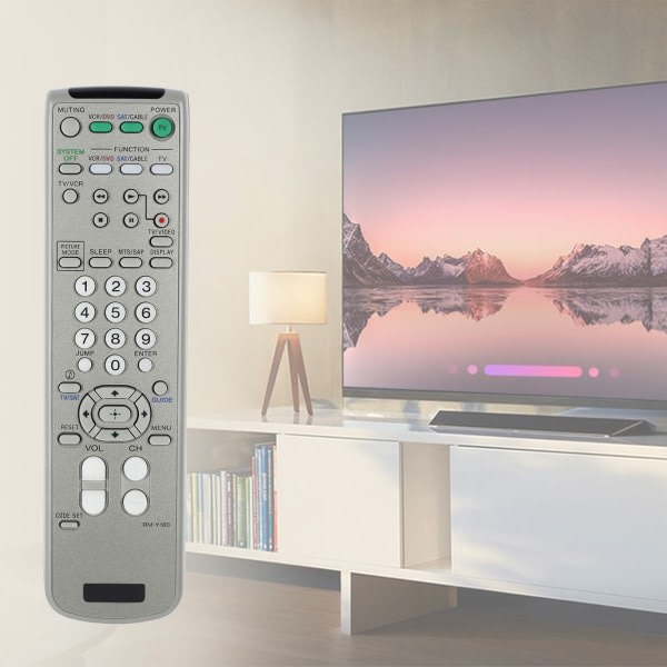 Lättviktsfjärrkontroll TV-kontroll RM-Y180 för Sony RM-Y180 TV VCR DVD KV-20FV300 KV-27FA310