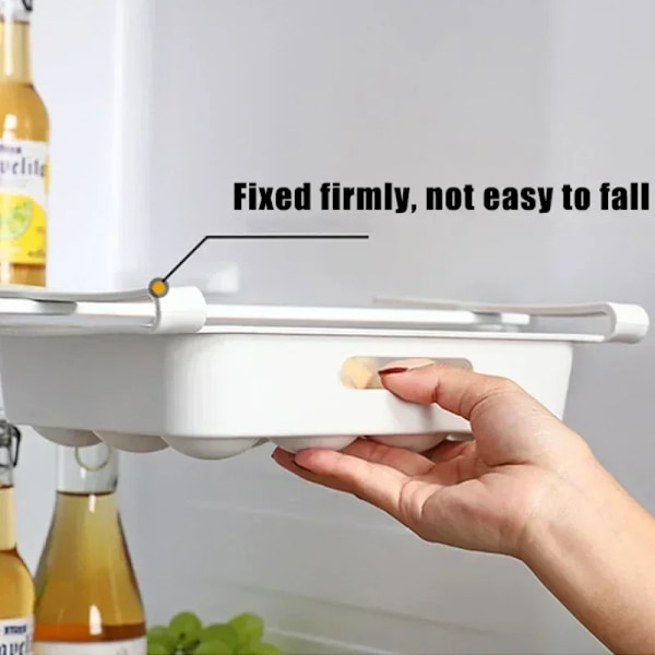 Hängande Organizer Kylskåp Ägg Frukt Förvaringslåda Låda Typ Mat Crisper Kökstillbehör Kylskåp Organizer Hylla 1pcs