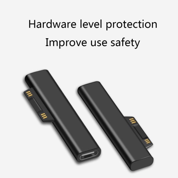 Surface Connect til USB C ladekabel for Surface Pro 3 4 5 6 Holdbar
