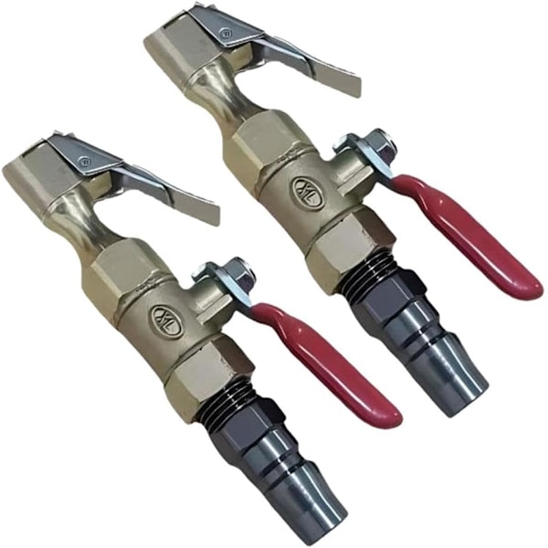 Däckpumpmunstycke, Snabbkoppling för Luftkompressor, 2 st 2 pcs