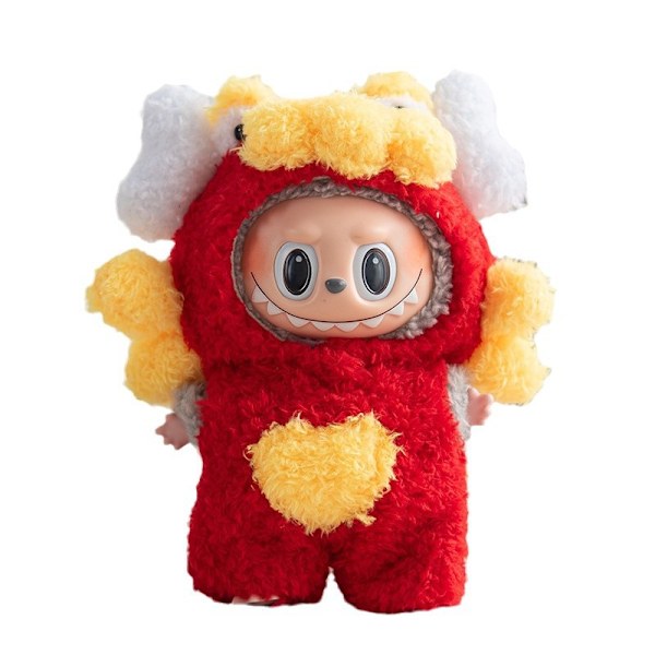 Söt Klänning Outfit Endast Kläder 17cm Hänge Ritning Godis Kjol Hårnål Labubu Nyckelring Babykläder Jul Unisex TVÄTTAD 5