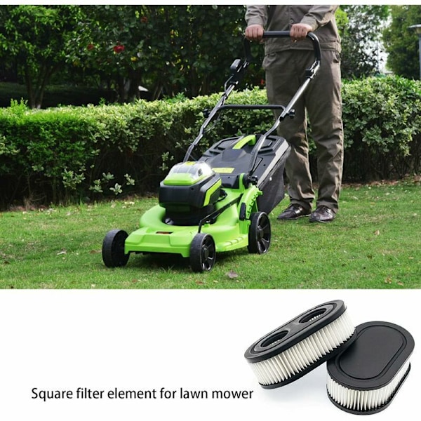 2-pack gräsklipparfilter, Briggs Stratton-byte, gräsklippare
