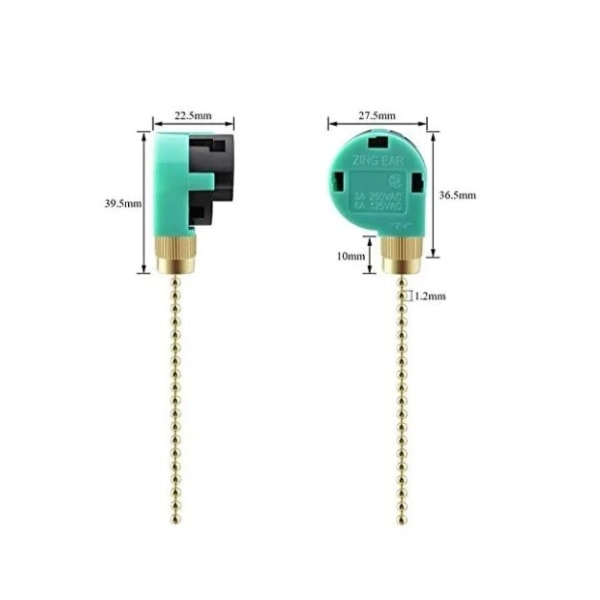 Udskiftning af hastighedsregulatorer til loftsventilator, væglamper, skabsbelysning ZE-268S6 (3 stk)