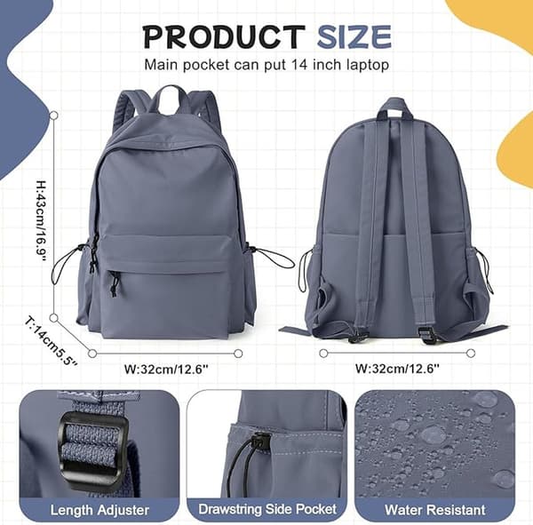 Resväskor - Ryggsäckar - Fritidsresväskor - 35L - 46x32x14 cm - Damresväskor - Blålila - Presenter - Julklappar