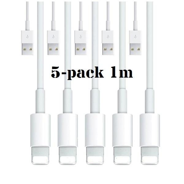 5-pack - Laddsladd Lightning iPhone - Laddare_max