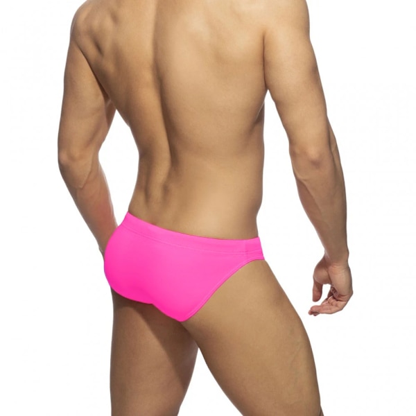 Badeshorts for menn Strandshorts Surfing Lav midje Sexy surfebrett Ensfarget badetøy Polstret Push-up Badedrakter Army green Pad XXL