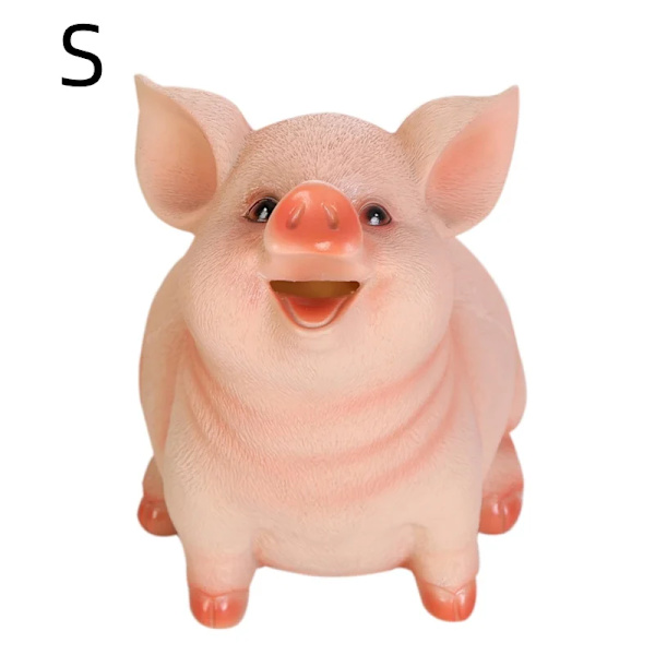 Sovrum Resin Piggy Bank Barn Piggy Bank Söt Pig Piggy Bank Hushålls Dekoration Pyssel För Gåva S